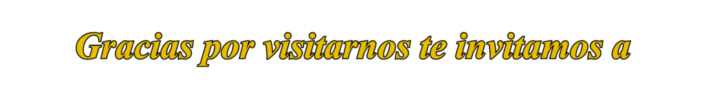 Gracias por visitarnos te invitamos a